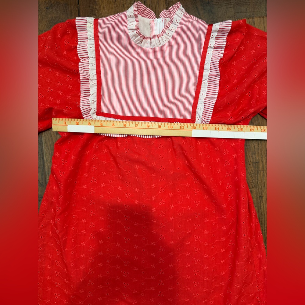 Vintage Liberty House Good Times Hawaii  Red White Dress Size 5 - Picture 8 of 14